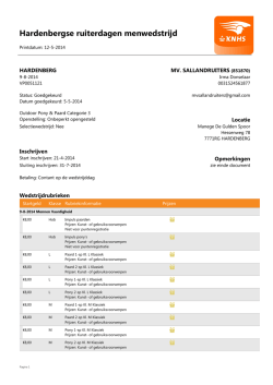 Hardenbergse ruiterdagen menwedstrijd