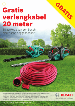 Page 1 Technologie voor het leven L Page 2 Gratis verlengkabel bij