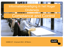 Informatiebeveiliging in het HO - saMBO-ICT