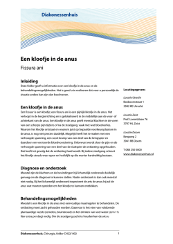 Een kloofje in de anus