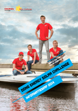 DONG ENERGY SOLAR CHALLENGE