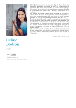 Céline Bodson - Arts