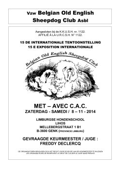 MET – AVEC C.A.C. - Belgian Old English Sheepdog Club