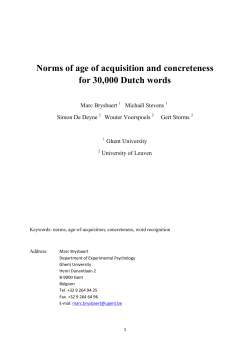 Norms of AoA and Concreteness for 30000 Dutch words final