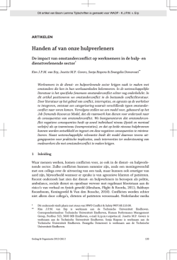 Handen af van onze hulpverleners