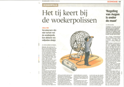 lang niet van de woekerpolissen af zijn. Het besluit dat Aegon gis