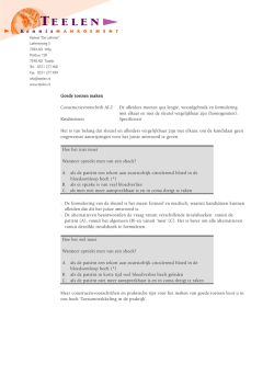 Goede toetsen maken Constructievoorschrift Af