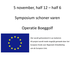 Presentaties Symposium schoner varen, 5 november 2014