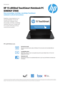 HP 15-d050nd TouchSmart Notebook PC