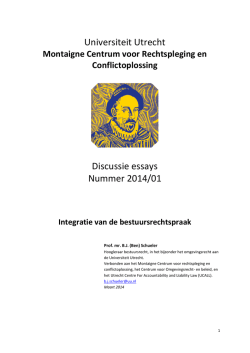 Discussie essays - Montaigne Centrum