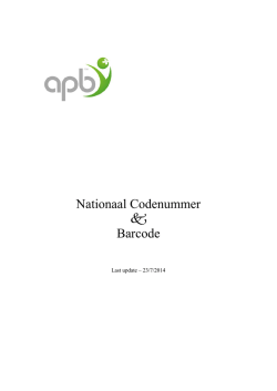 Download hier de CNK code informatie brochure 2014 in het