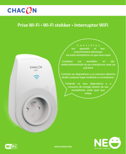 Prise Wi-Fi • Wi-Fi stekker • Interruptor WiFi
