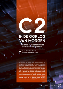 Een visie op de C2-ondersteunende systemen van de toekomst