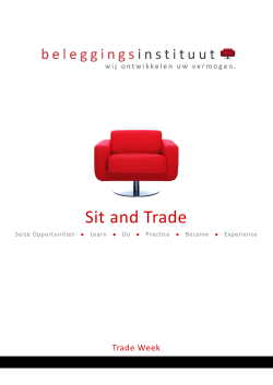 Sit and Trade - Beleggingsinstituut