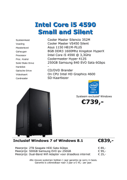 Intel Core i5 4590 Small and Silent