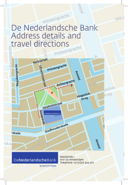 Address and directions, Amsterdam location (PDF, 96.6 kB)
