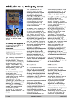 Individualist van nu werkt graag samen