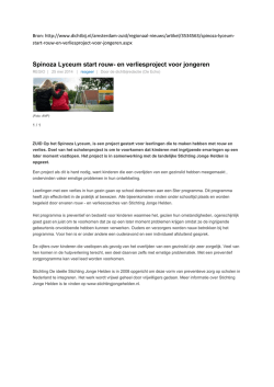Spinoza lyceum 25 mei 2014