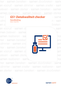 Handleiding - GS1 Nederland