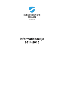 Informatieboekje 2014-2015