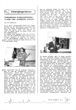 Verenigingsnieuws