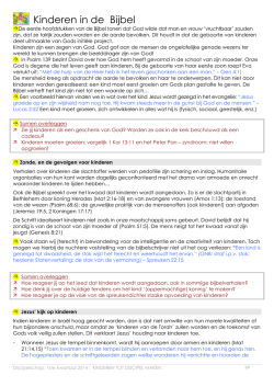 Kinderen in de Bijbel