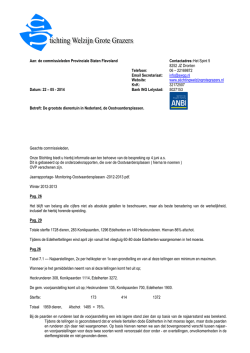 Inspreektekst Stichting Welzijn Grote Grazers over OVP