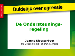 Presentatie (PDF) - Duidelijk over agressie
