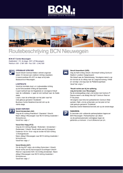 Routebeschrijving BCN Nieuwegein