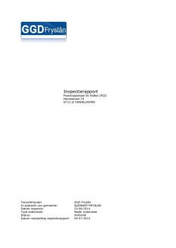 Inspectierapport PSZ Hindeloopen