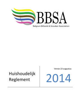 Huishoudelijk Reglement