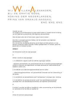 "Wetsvoorstel algemeen pensioenfonds" PDF