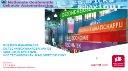 Download presentatie - Conferentie Gebouw Automatisering
