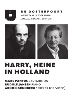 Programma HARRY, HEINE IN HOLLAND.indd