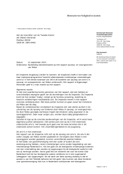 Brief Teeven 12-09-14 kabinetsreactie op het