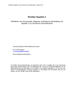 Richtlijn Hepatitis C