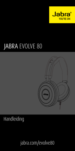 Jabra Evolve 80 Handleiding