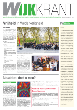 Download de Wijkkrant van Mei 2014 in pdf formaat