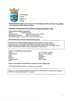 Bijlage 8: Selectieadvies (15 oktober 2014)