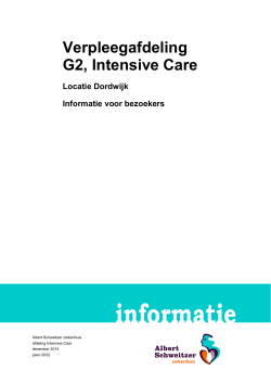 Verpleegafdeling G2, Intensive Care