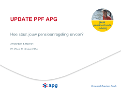 Update van PPF APG