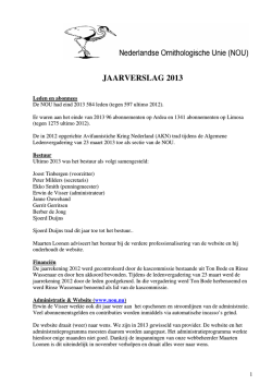 JAARVERSLAG 2013