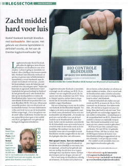 Klik hier voor het artikel in "Pluimveehouderij"