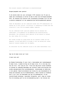 Informatiebulletin week 23 - 2014