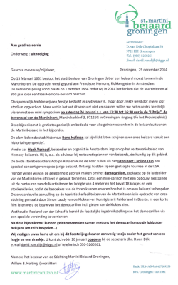 Het uitgestelde mini-symposium vindt nu plaats op 24 januari a.s. in