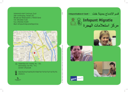 Arabisch_Folder Infopunt Migratie