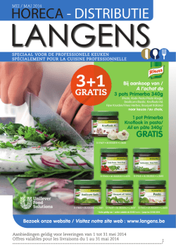 HORECA - DISTRIBUTIE