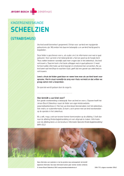 Scheelzien (strabismus) - Jeroen Bosch Ziekenhuis