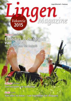 Magazine - Lingen Wirtschaft und Tourismus GmbH