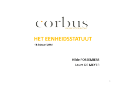 HET EENHEIDSSTATUUT